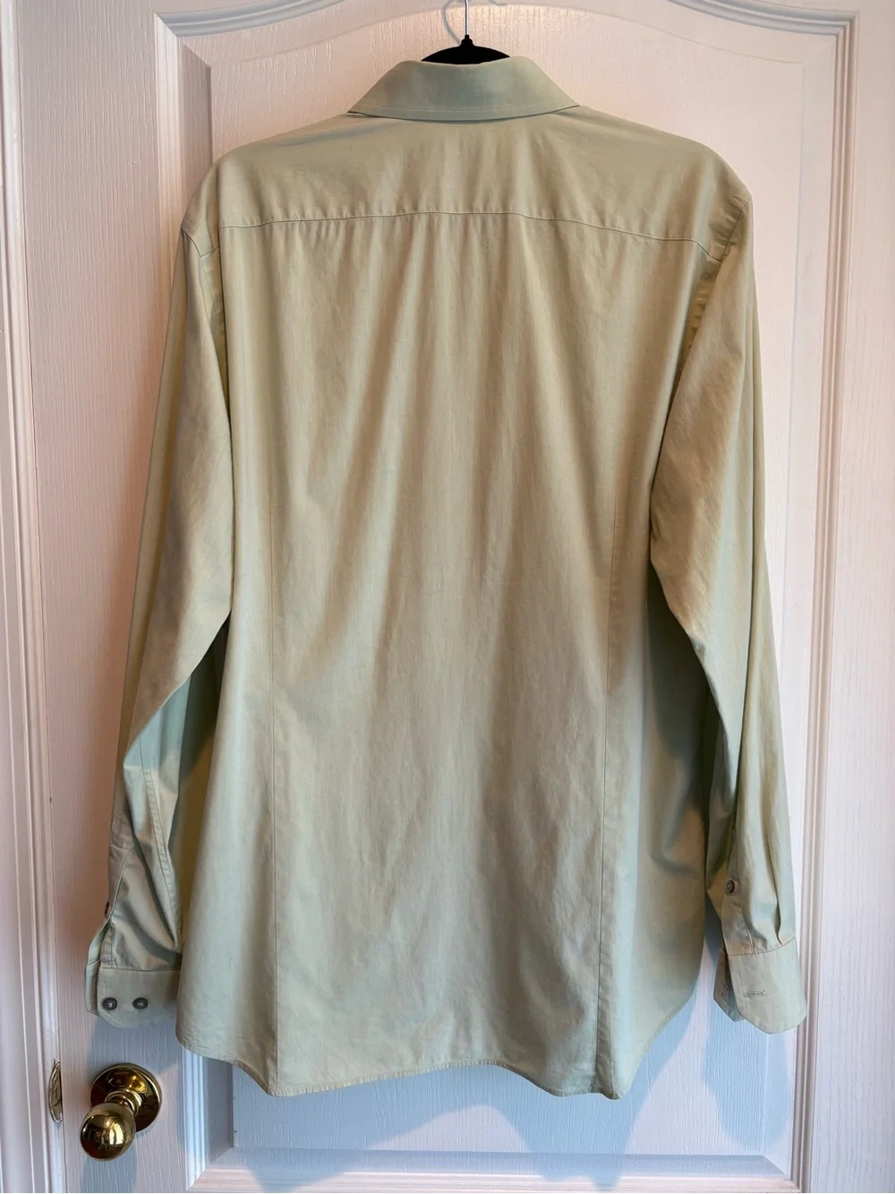 Banana Republic Light Sage Long-Sleeve Button Shirt